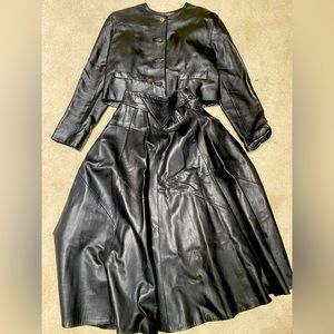 Genuine vintage 100% leather dress